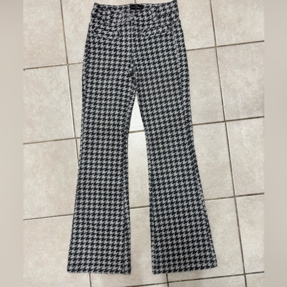 7 for all mankind Houndstooth Flared Pants size 27